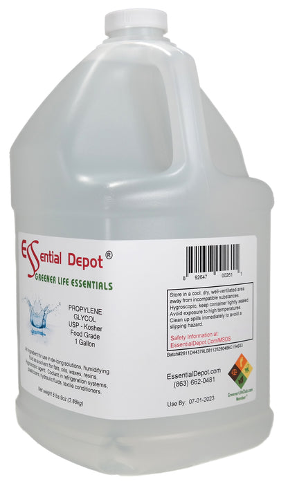 glyCUBE - 2 Gal Propylene Glycol & 2 GaL - PALM DERIVED Vegetable Glycerin - FOOD GRADE - USP