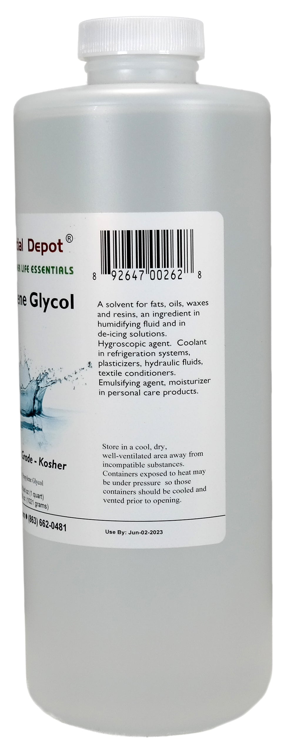 4 Quarts Vegetable Glycerin + 1 Quart Propylene Glycol