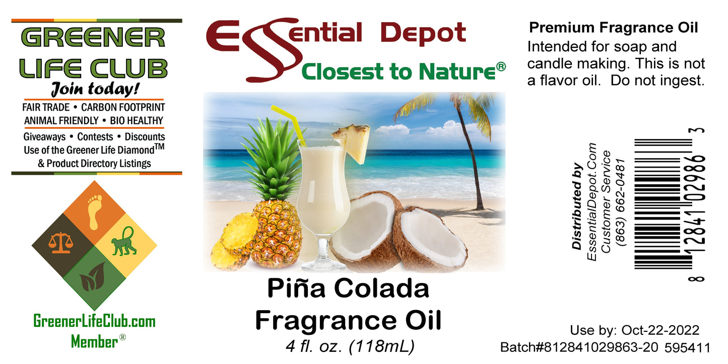 Pina Colada Fragrance Oil - 4 oz.