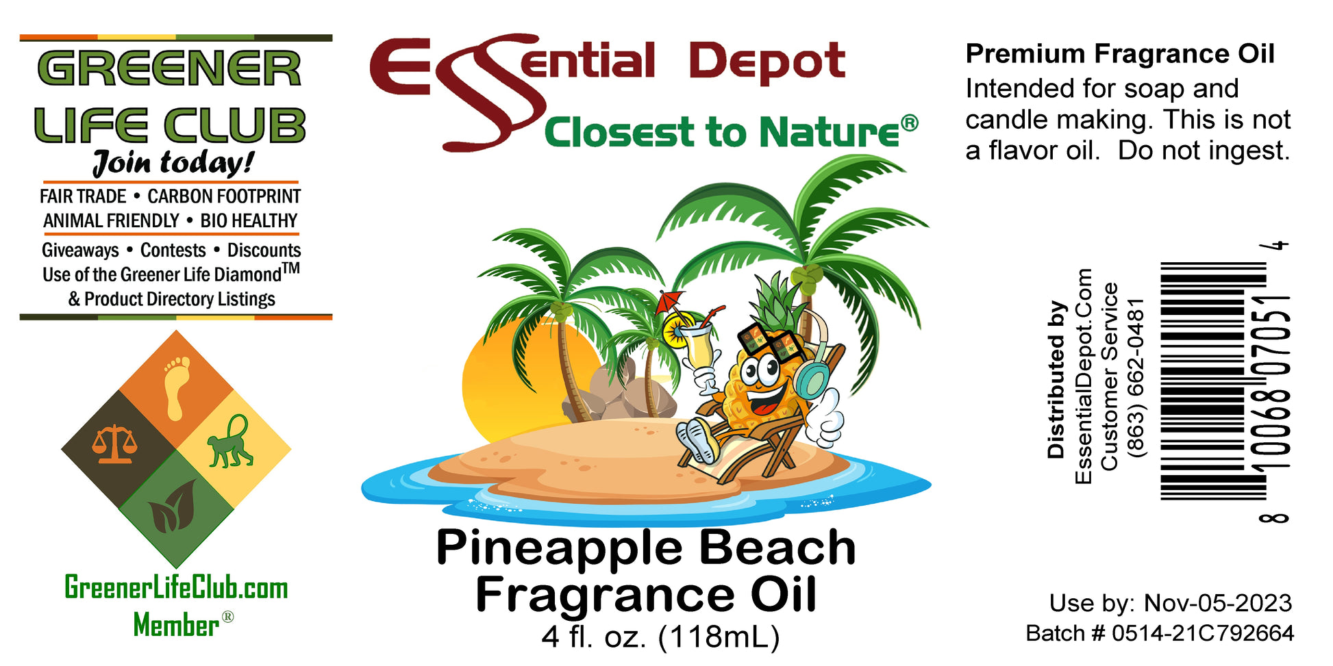 Pineapple Beach Fragrance Oil - 4oz