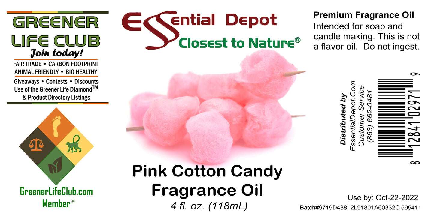 Pink Cotton Candy Fragrance Oil - 4 oz.