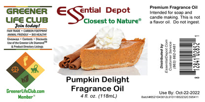 Pumpkin Delight Fragrance Oil - 4 oz.