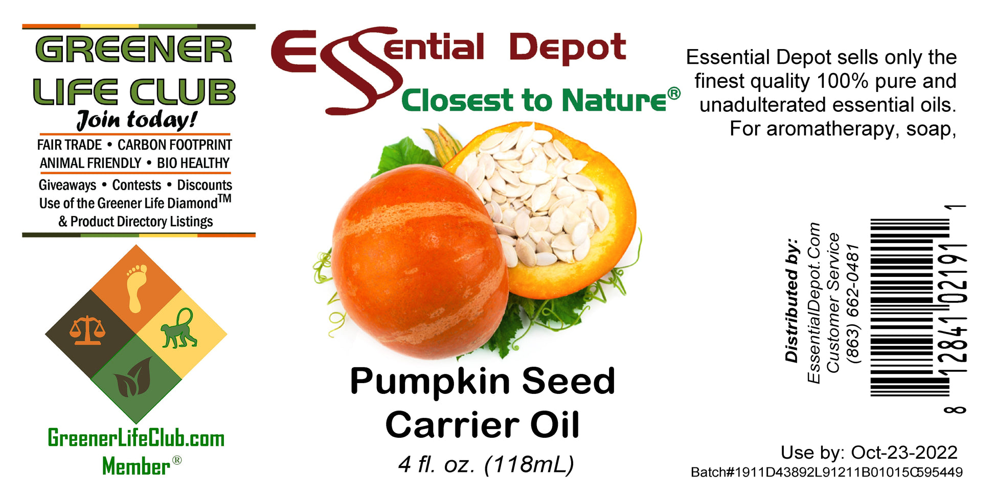 Pumpkin Seed Oil - 4 oz.
