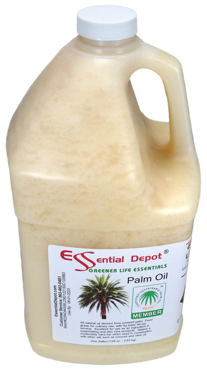 Palm Oil - RSPO Sustainable - 2 x 1gal - USP Food Grade- Not Hydrogenated - 0g Trans Fat Alternative