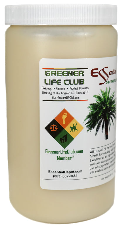 Palm Oil - RSPO Sustainable - 1 Quart - USP Food Grade- Not Hydrogenated - 0g Trans Fat Alternative