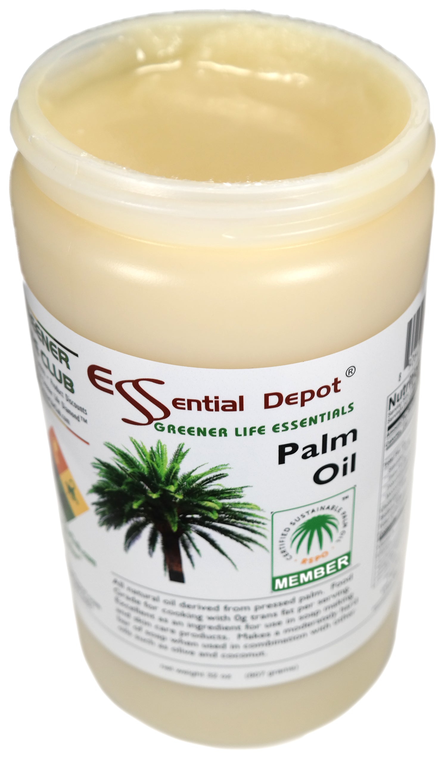 Palm Oil - RSPO Sustainable - 1 Quart - USP Food Grade- Not Hydrogenated - 0g Trans Fat Alternative
