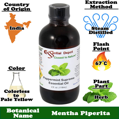 Peppermint Essential Oil - 4 oz.