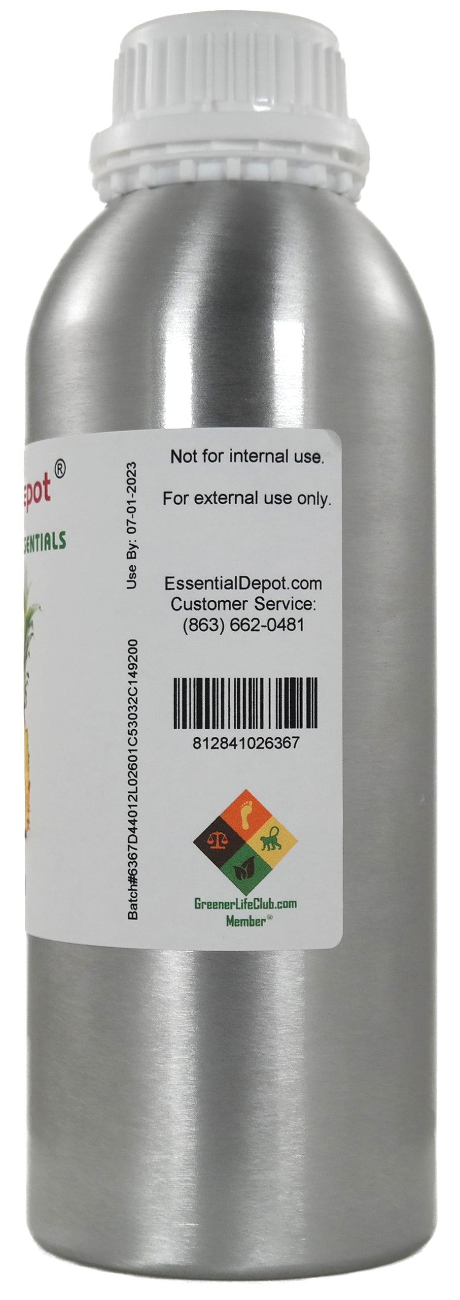 Pineapple Fragrance Oil - 1 kg. - Approx 2.2 lbs.