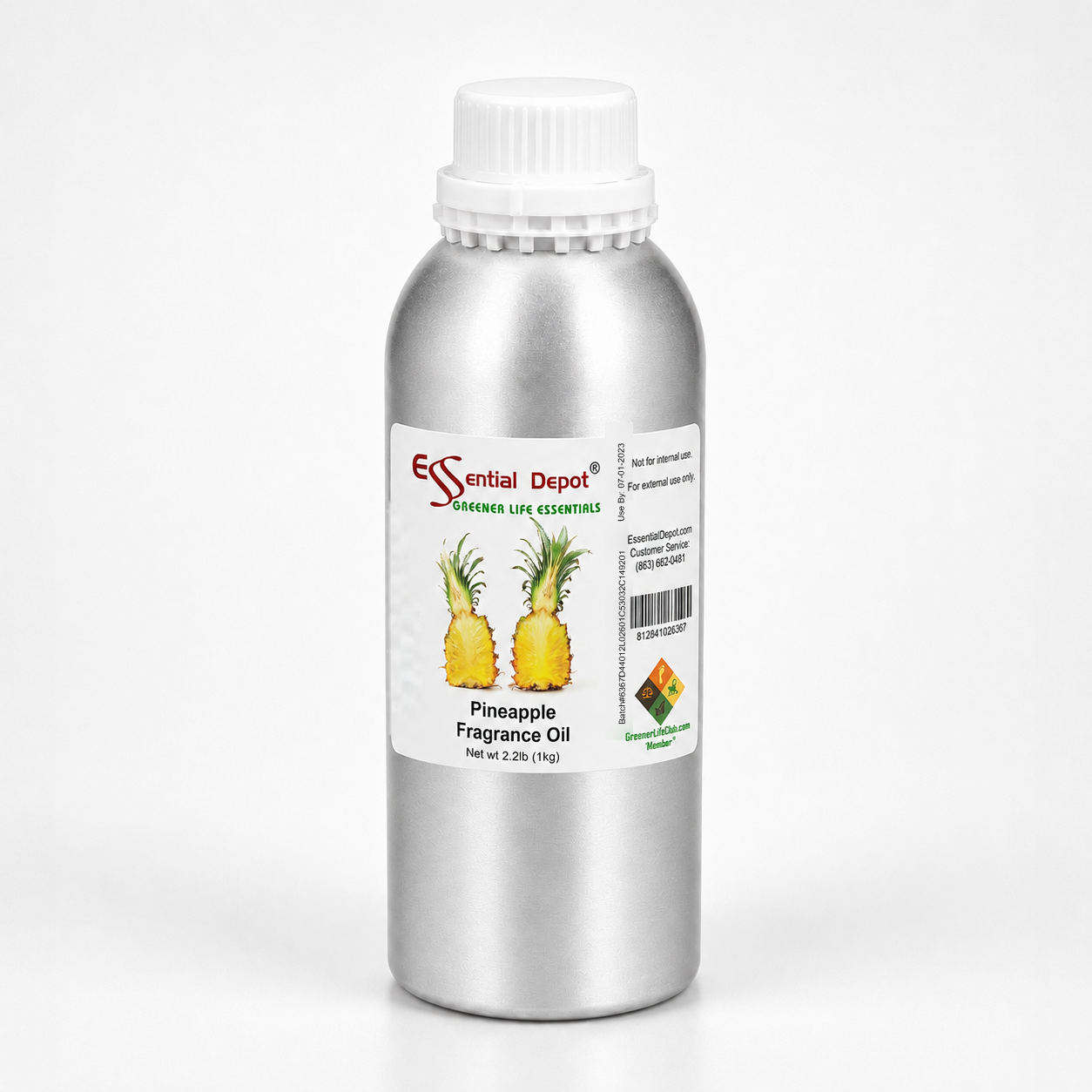 Pineapple Fragrance Oil - 1 kg. - Approx 2.2 lbs.