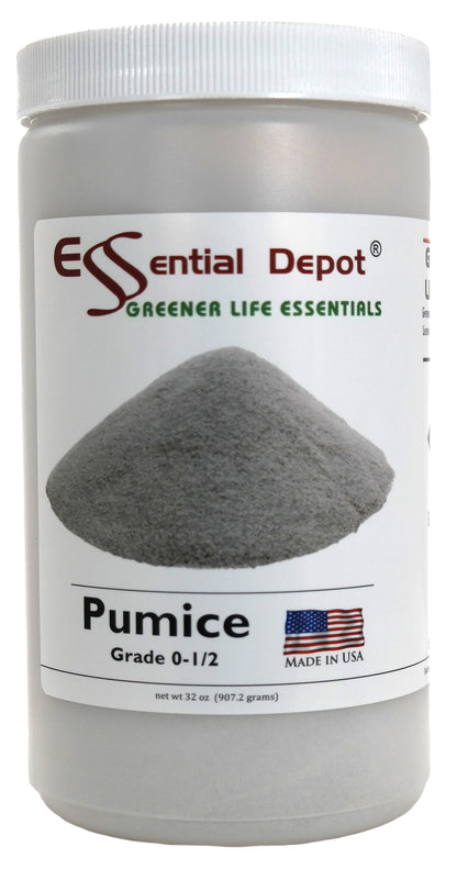 PUMICE - 2 lbs - Grade:  0 - 1/2 - Amorphous Aluminum Silicate or Volcanic Glass - U.S.A. Made