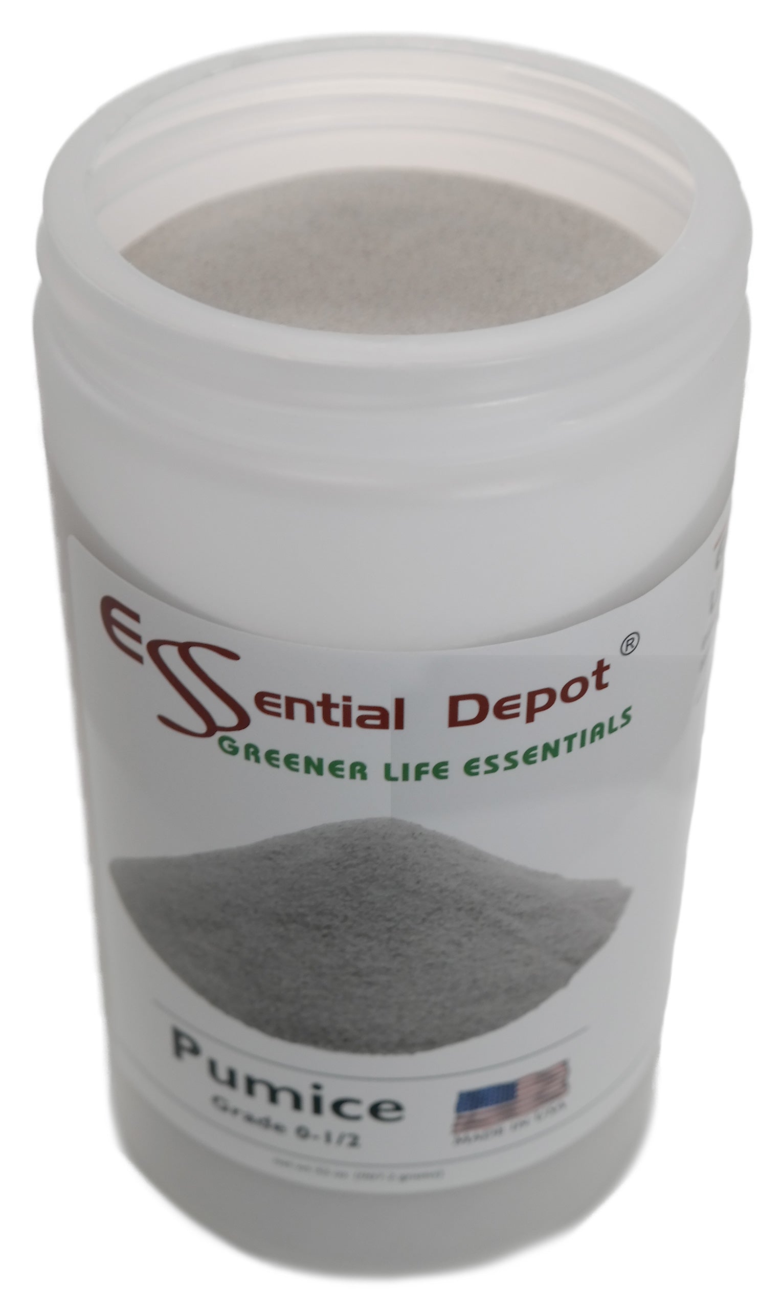 PUMICE - 2 lbs - Grade:  0 - 1/2 - Amorphous Aluminum Silicate or Volcanic Glass - U.S.A. Made