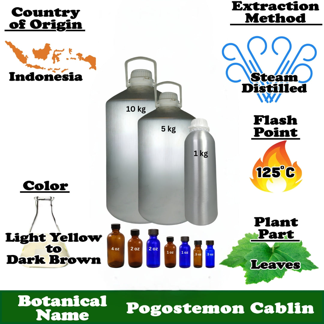 Patchouli Essential Oil - 1 kg. - Approx 2.2 lbs.