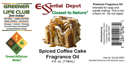 Spiced Coffee Cake Fragrance Oil - 4 oz.