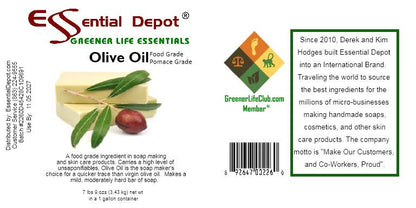 Olive Oil - Pomace Grade - 1 Gallon - Food Grade - No Additives