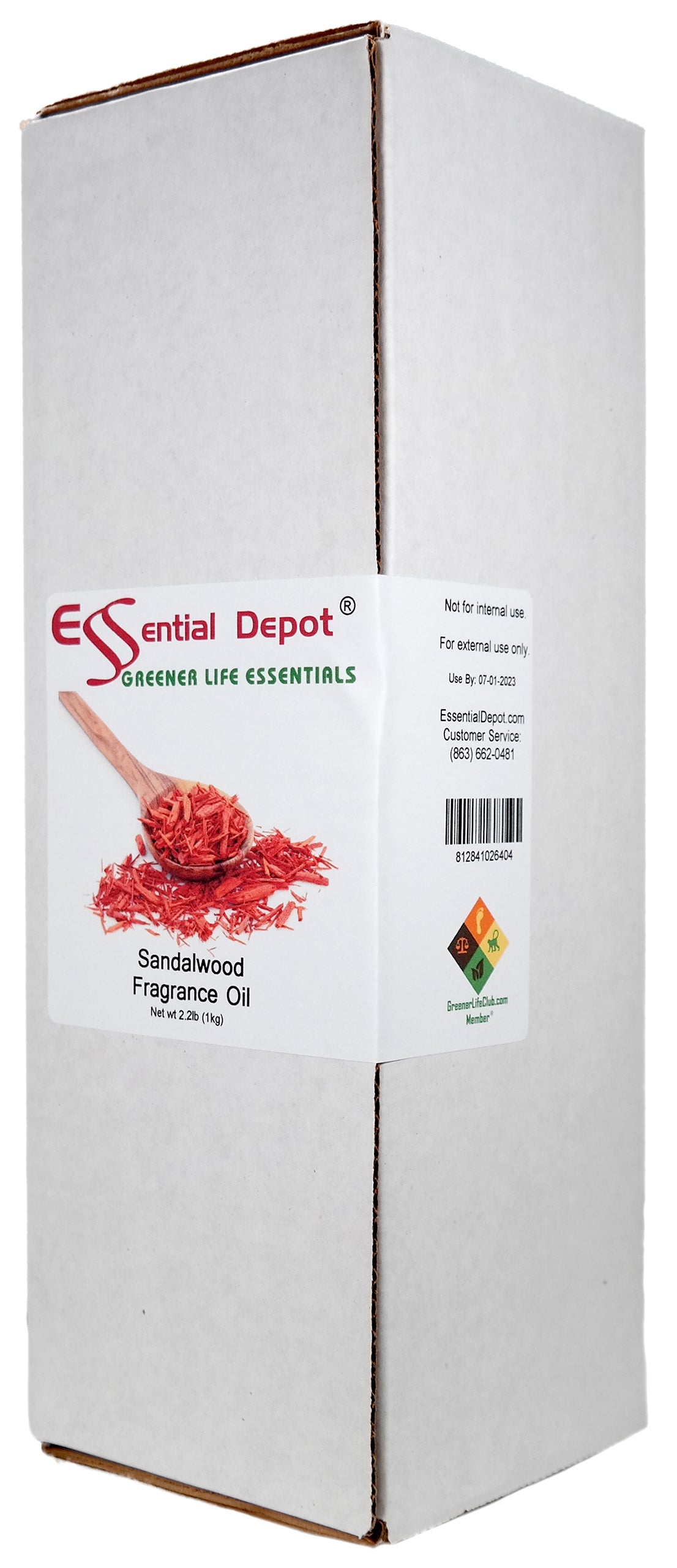 Sandalwood Fragrance Oil - 1 kg. - Approx 2.2 lbs.