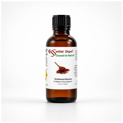 Sandalwood Absolute 5% Dilution in Pure Jojoba - 4oz