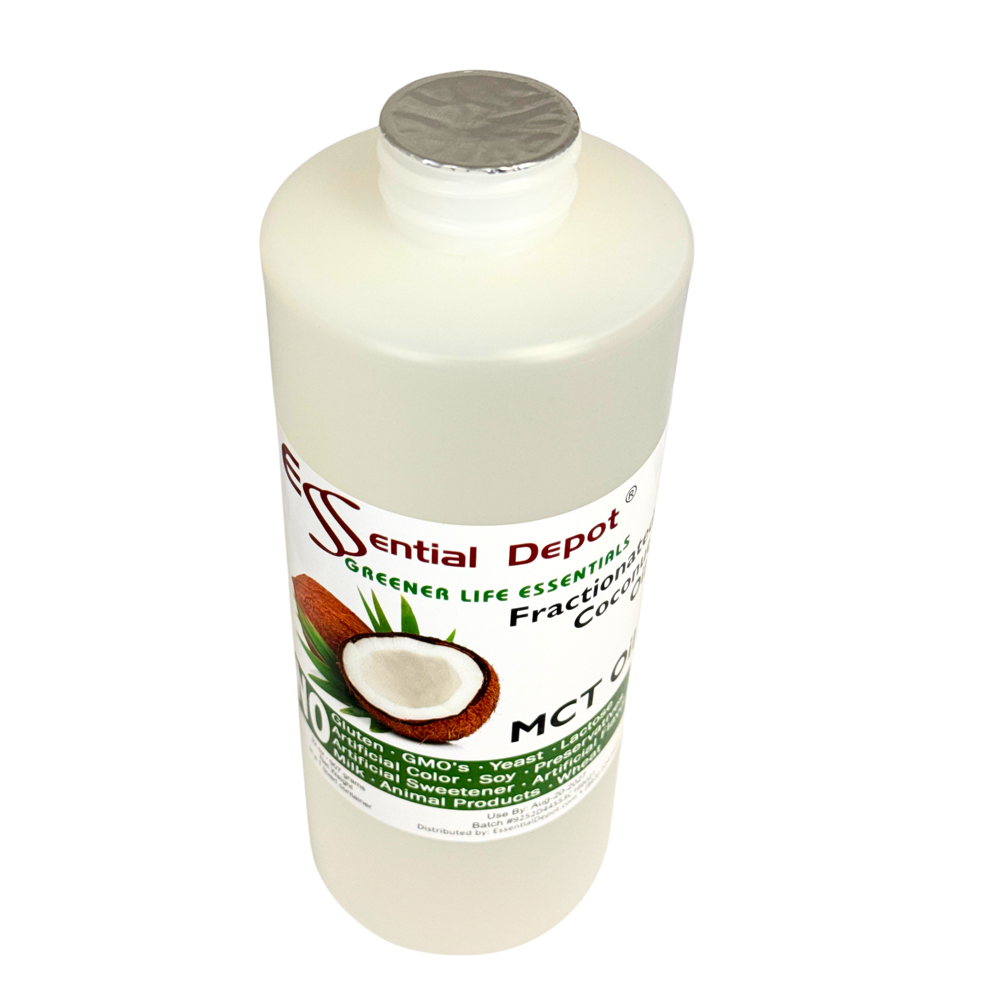 Coconut Oil - MCT Oil - Fractionated - Liquid - C6, C8, C10 - 1 Quart - Food Grade - Non GMO