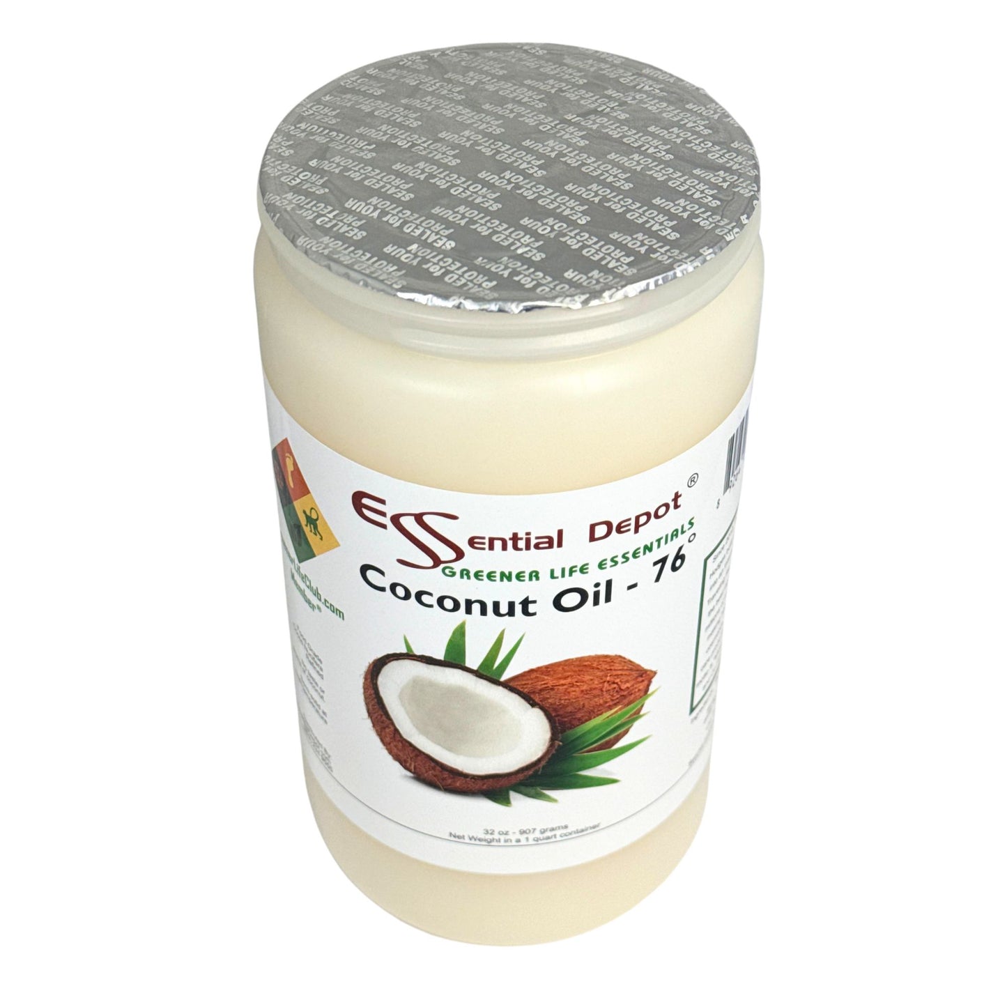 Coconut Oil 76F - 1 Quart - USP - Food Grade - Odorless - Tasteless