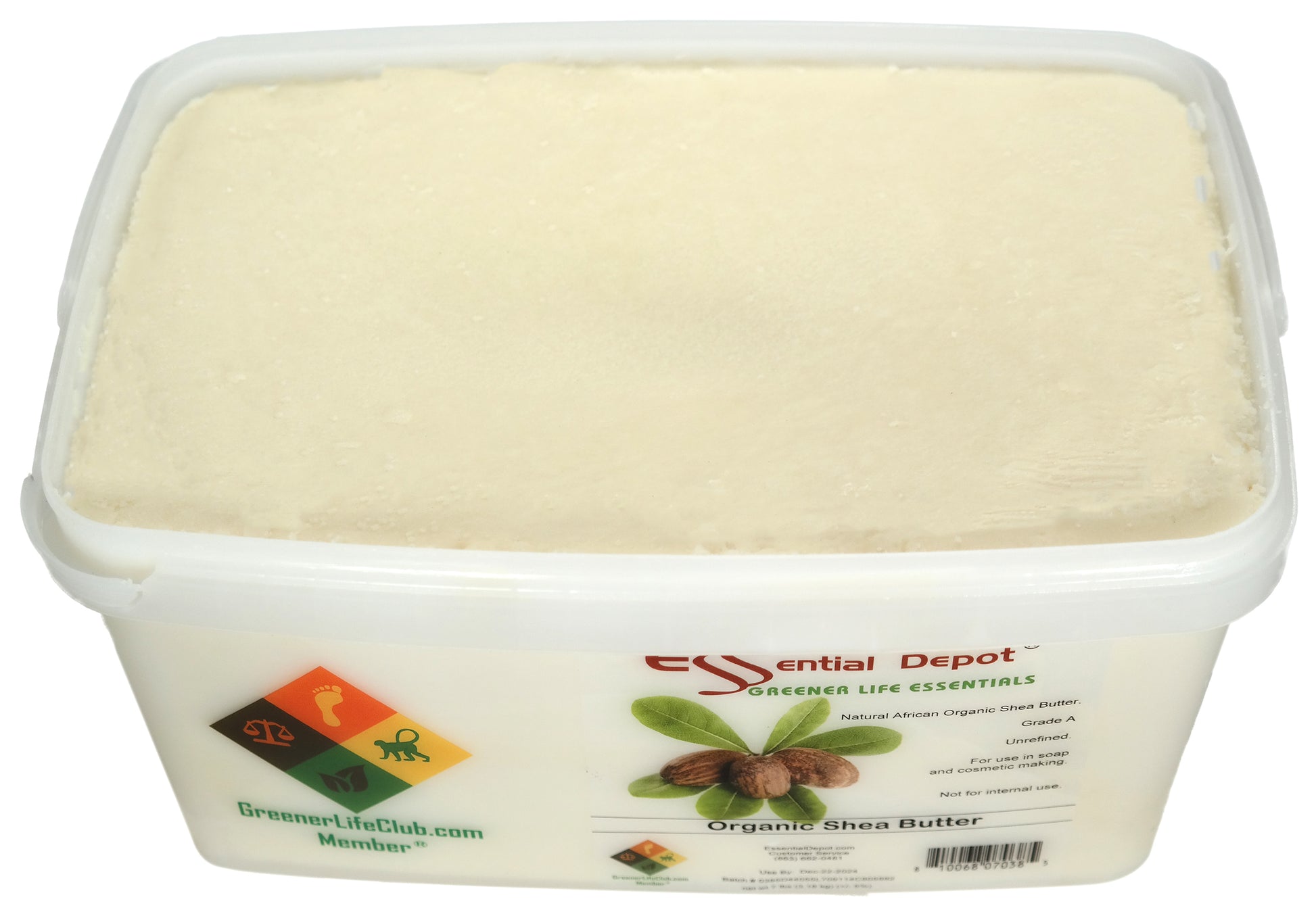 Shea Butter Organic Unrefined - 7 lbs - GLC Box - Grade A