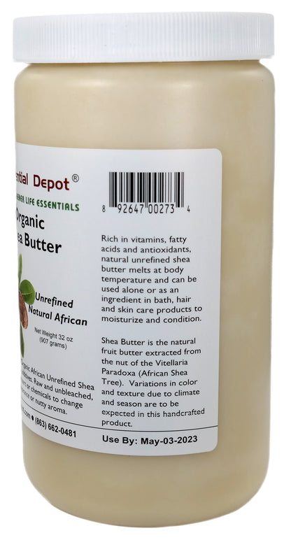 Shea Butter - 6 Quarts (32 oz. net wt per container) - Grade A - No Additives - Unrefined