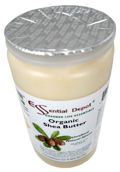Shea Butter - 6 Quarts (32 oz. net wt per container) - Grade A - No Additives - Unrefined