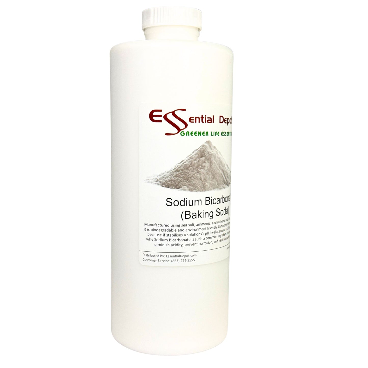 BAKING SODA - SODIUM BICARBONATE - Minimum 99% NaHCO3 - 3 lb in HDPE safety sealed pot