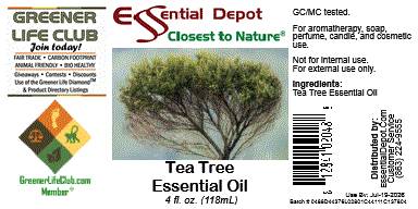 Tea Tree Essential Oil - 4 oz.