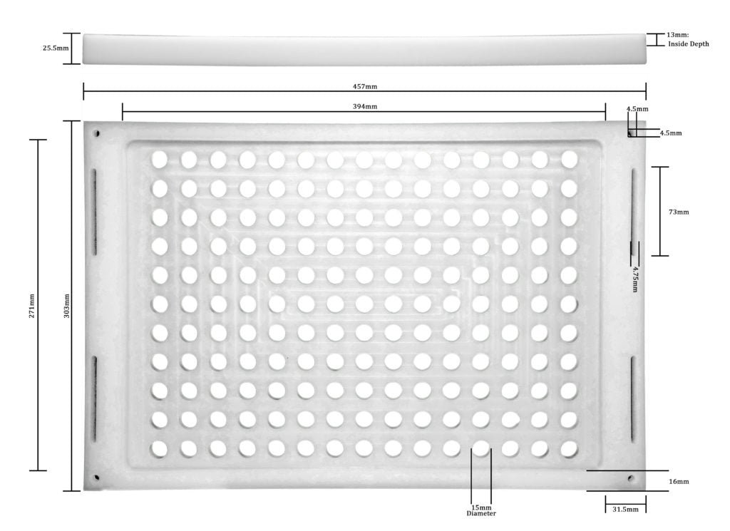 165 Balm Tube Tray (HDPE) - 165 Balm Tubes & Caps (HDPE) - 165 Seal Sleeves (PP) - Scraper (PP)