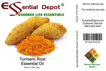 Turmeric Root Essential Oil - 1 kg. - Approx 2.2 lbs.