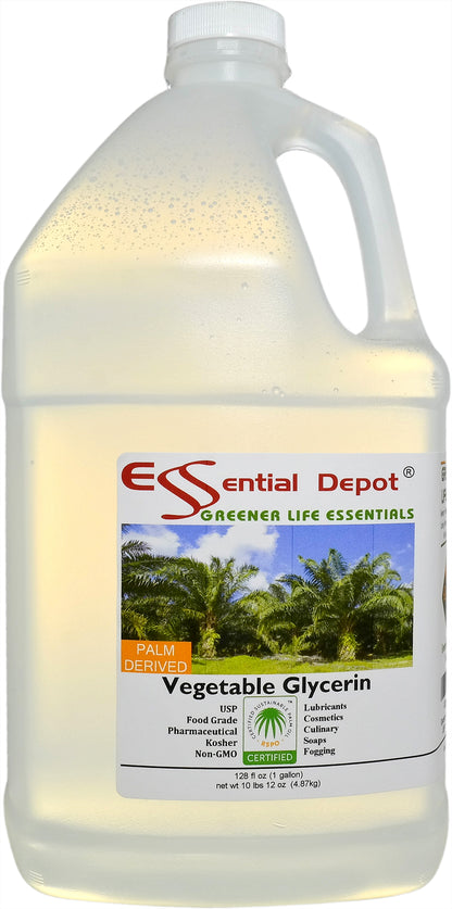 glyCUBE 4x1-gal Glycerin Vegetable - Non GMO - Sustainable Palm Based - USP - Pharmaceutical Grade