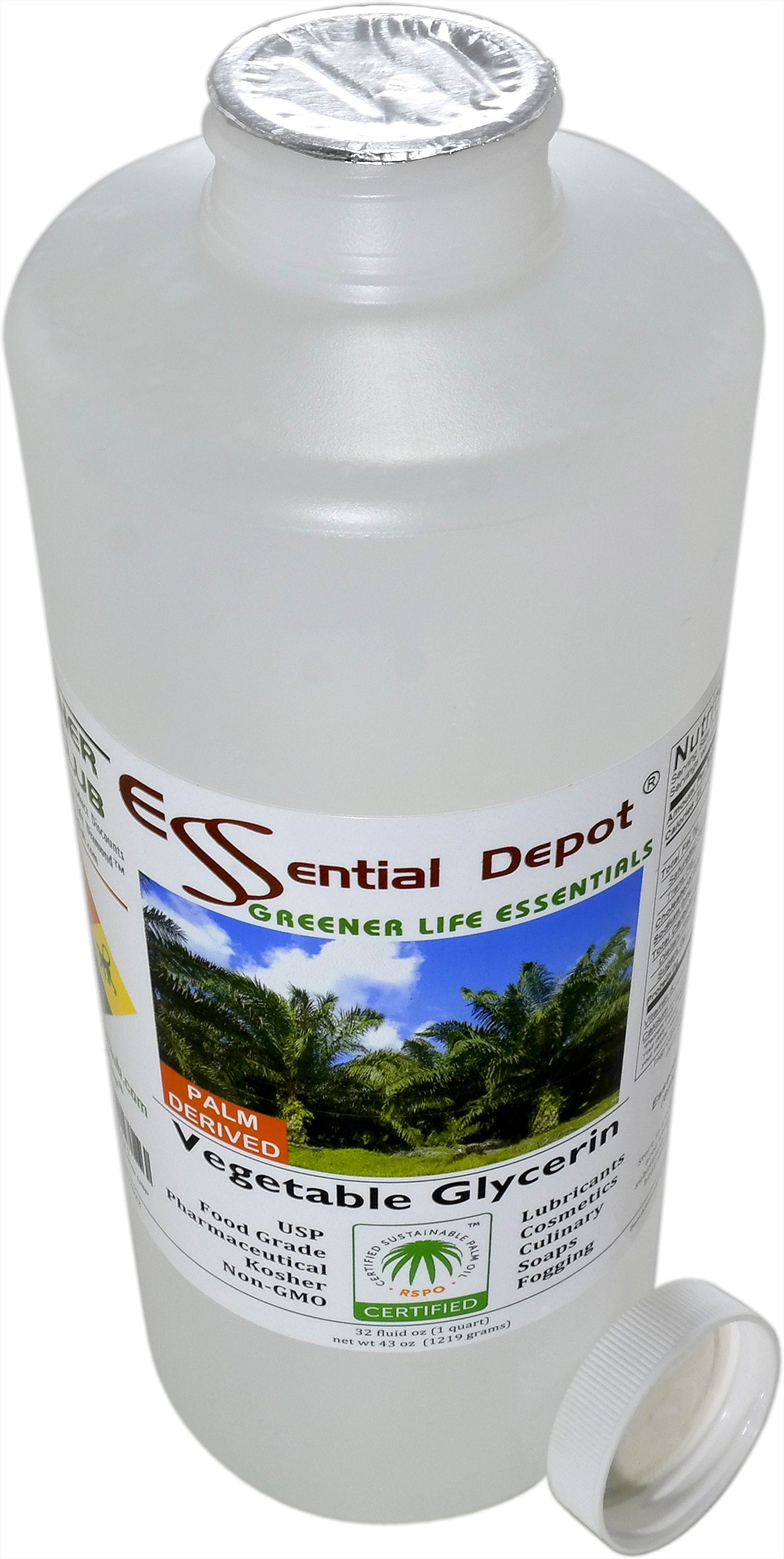 3 Quarts Vegetable Glycerin + 1 Quart Propylene Glycol
