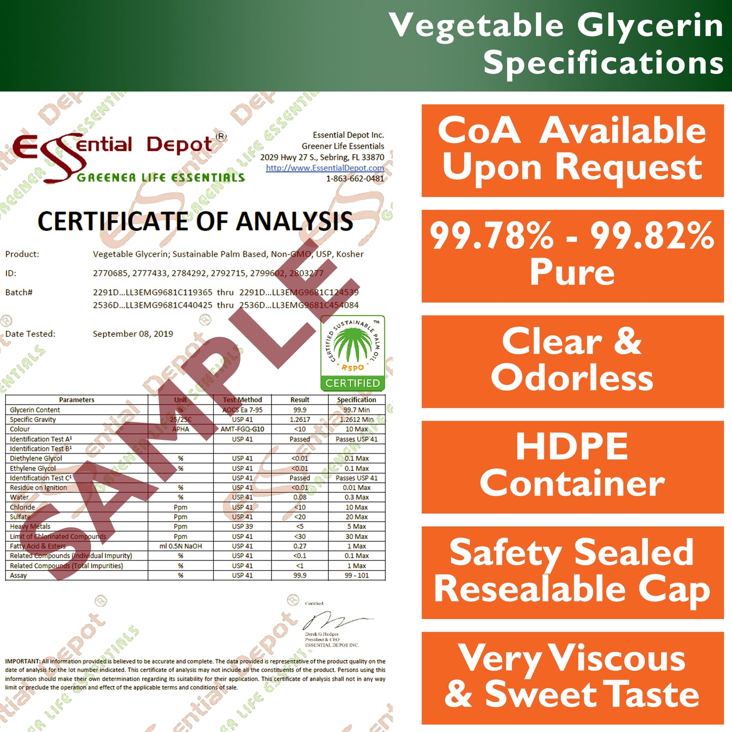 3 Quarts Vegetable Glycerin + 1 Quart Propylene Glycol