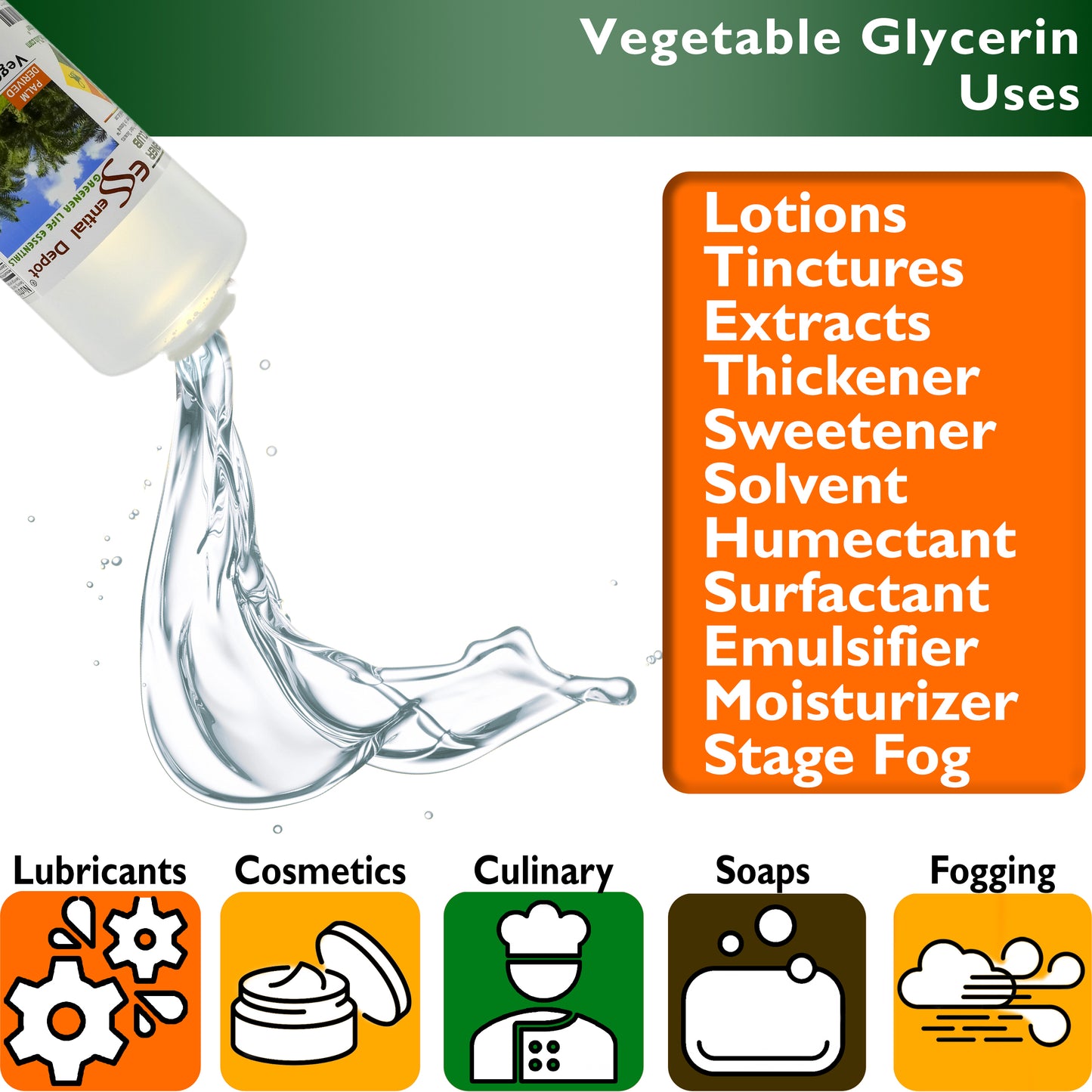 4 Quarts Vegetable Glycerin + 1 Quart Propylene Glycol