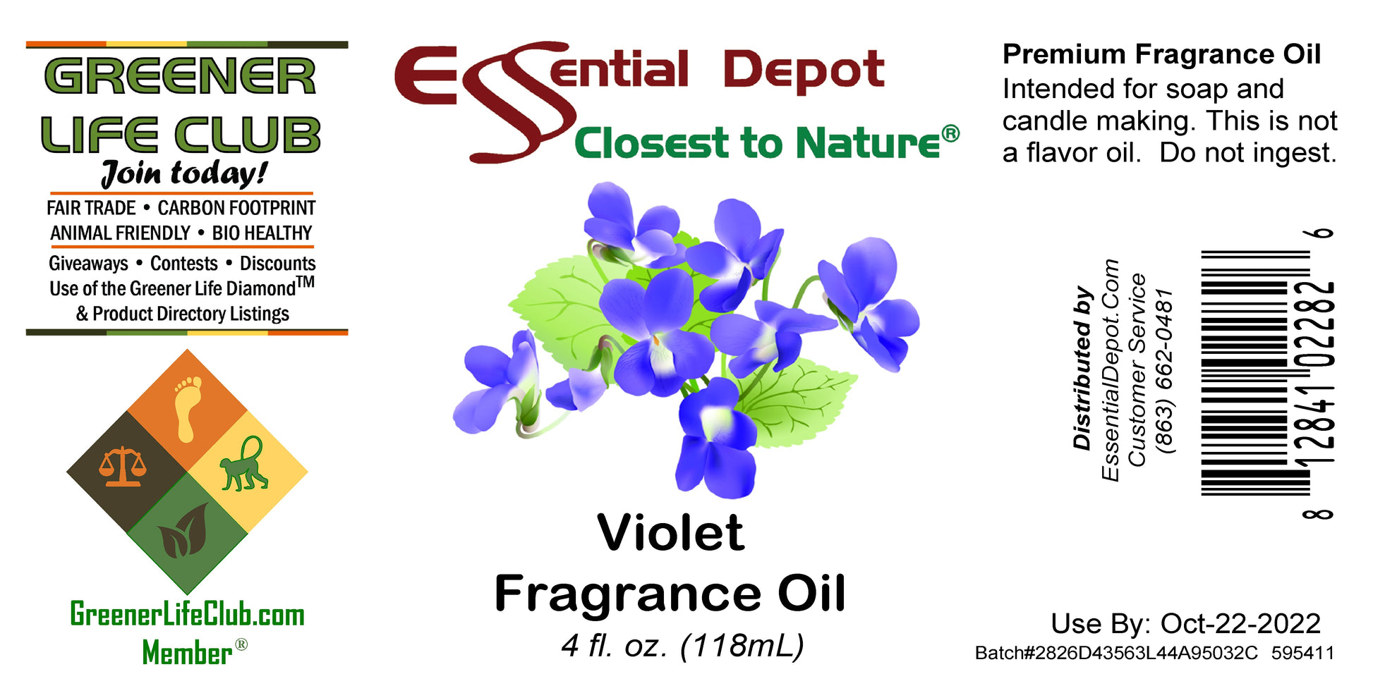 Violet Fragrance Oil - 4 oz.