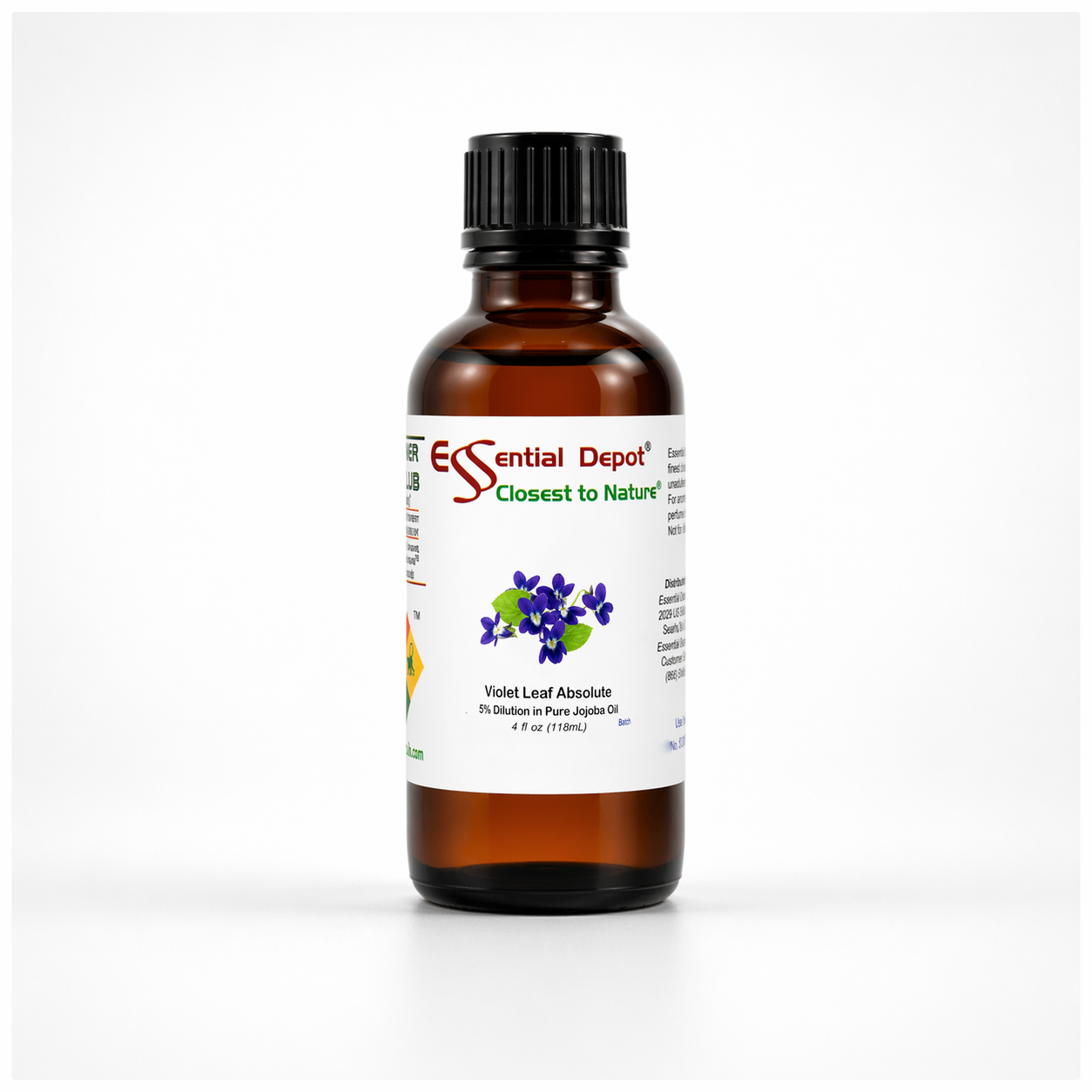 Violet Leaf Essential Oil 5% Dilution in Pure Jojoba - 4 fl oz