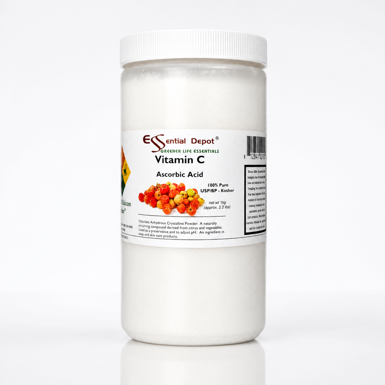 Ascorbic Acid - Vitamin C - L-Ascorbate, or L-Ascorbic Acid - C6H8O6 - granular - 2.2 lbs