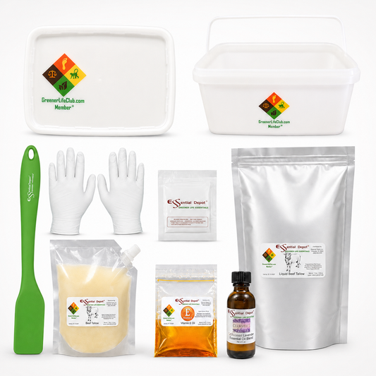 Whipped Tallow Kit (DECONSTRUCTED) - Basic - Scent: Celebrate Lavender Essential Oil Blend