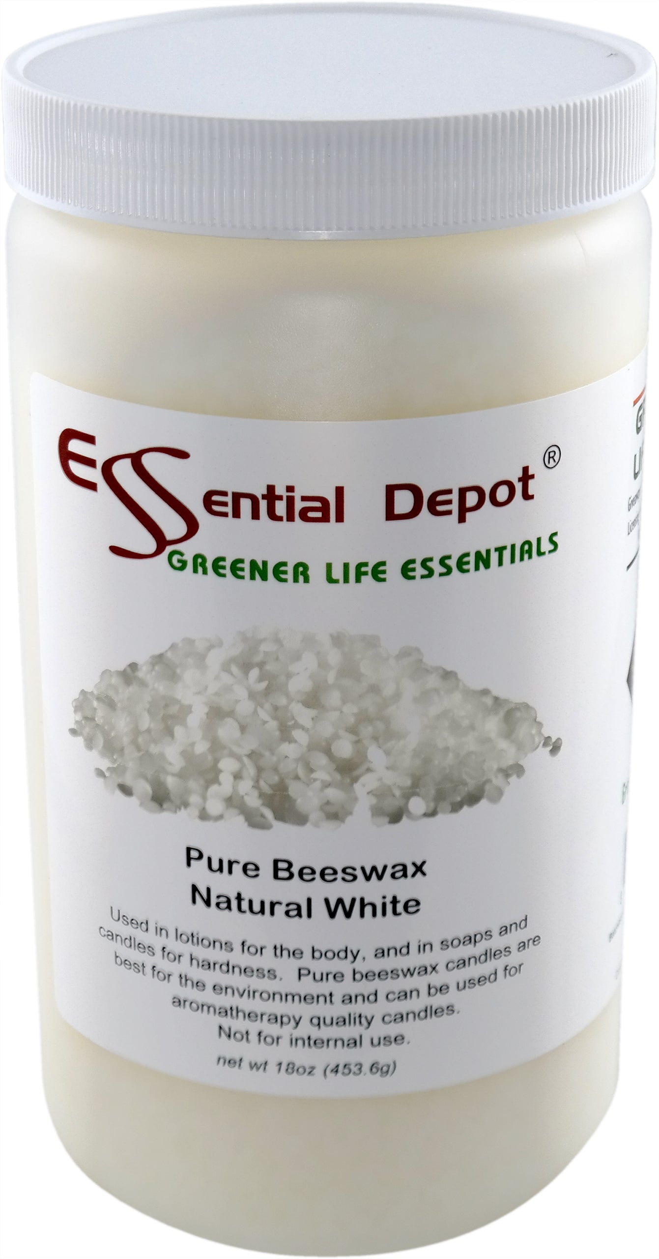 Bees Wax - White - Pastilles or Pearls - No Additives - No Bleach - Twice Filtered - 18 oz