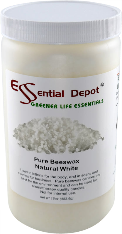 Bees Wax - White - Pastilles or Pearls - No Additives - No Bleach - Twice Filtered - 18 oz