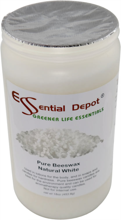Bees Wax - White - Pastilles or Pearls - No Additives - No Bleach - Twice Filtered - 18 oz