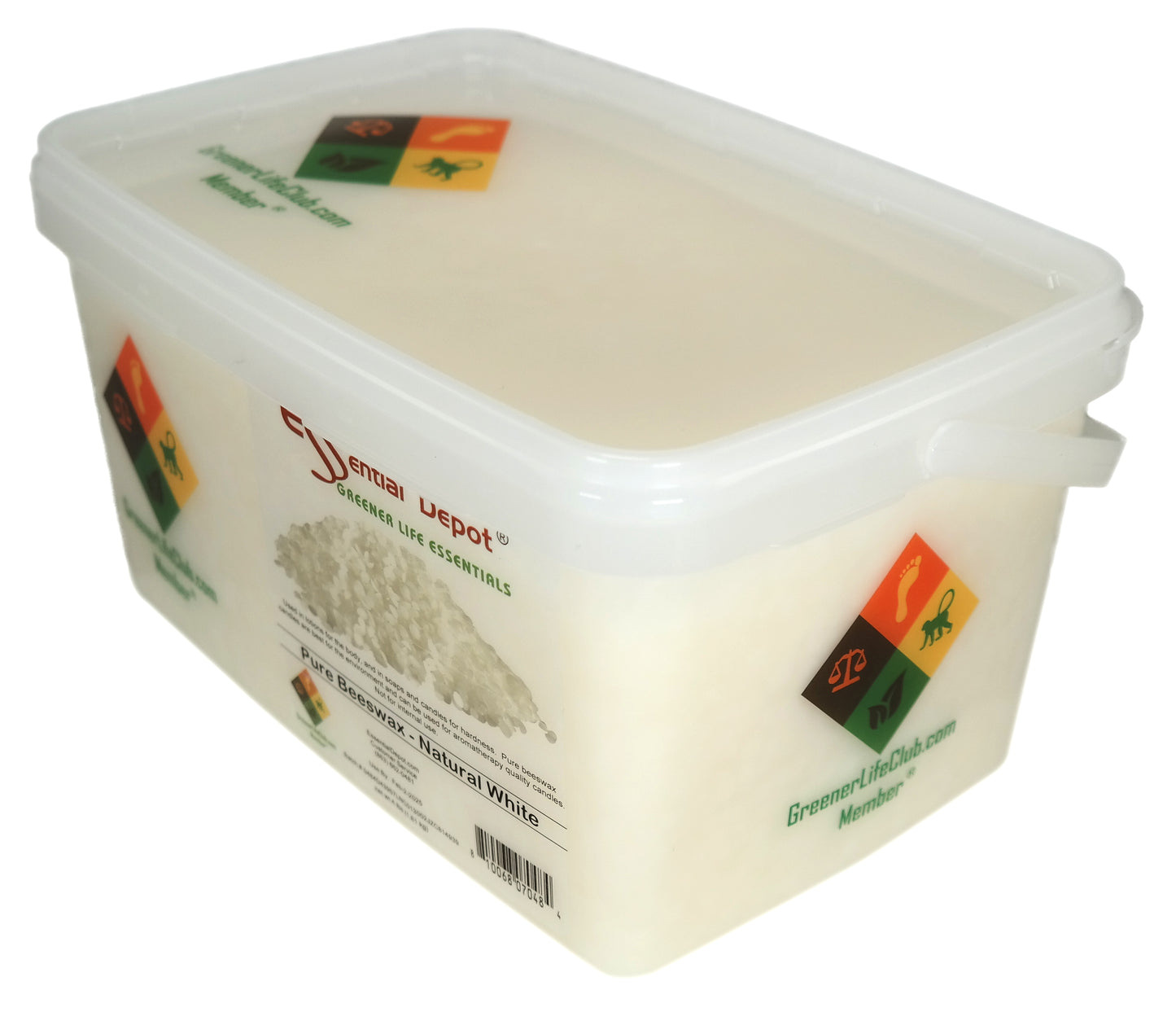 Bees Wax - White - Pastilles or Pearls - No Additives - No Bleach - Twice Filtered - 4 lbs  - FREE US SHIPPING