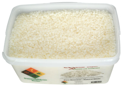 Bees Wax - White - Pastilles or Pearls - No Additives - No Bleach - Twice Filtered - 4 lbs  - FREE US SHIPPING