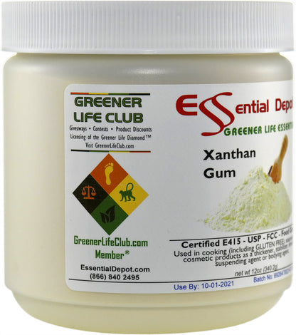 Xanthan Gum - 12 oz - E415 - USP - FCC - Food Grade - Fine Powder