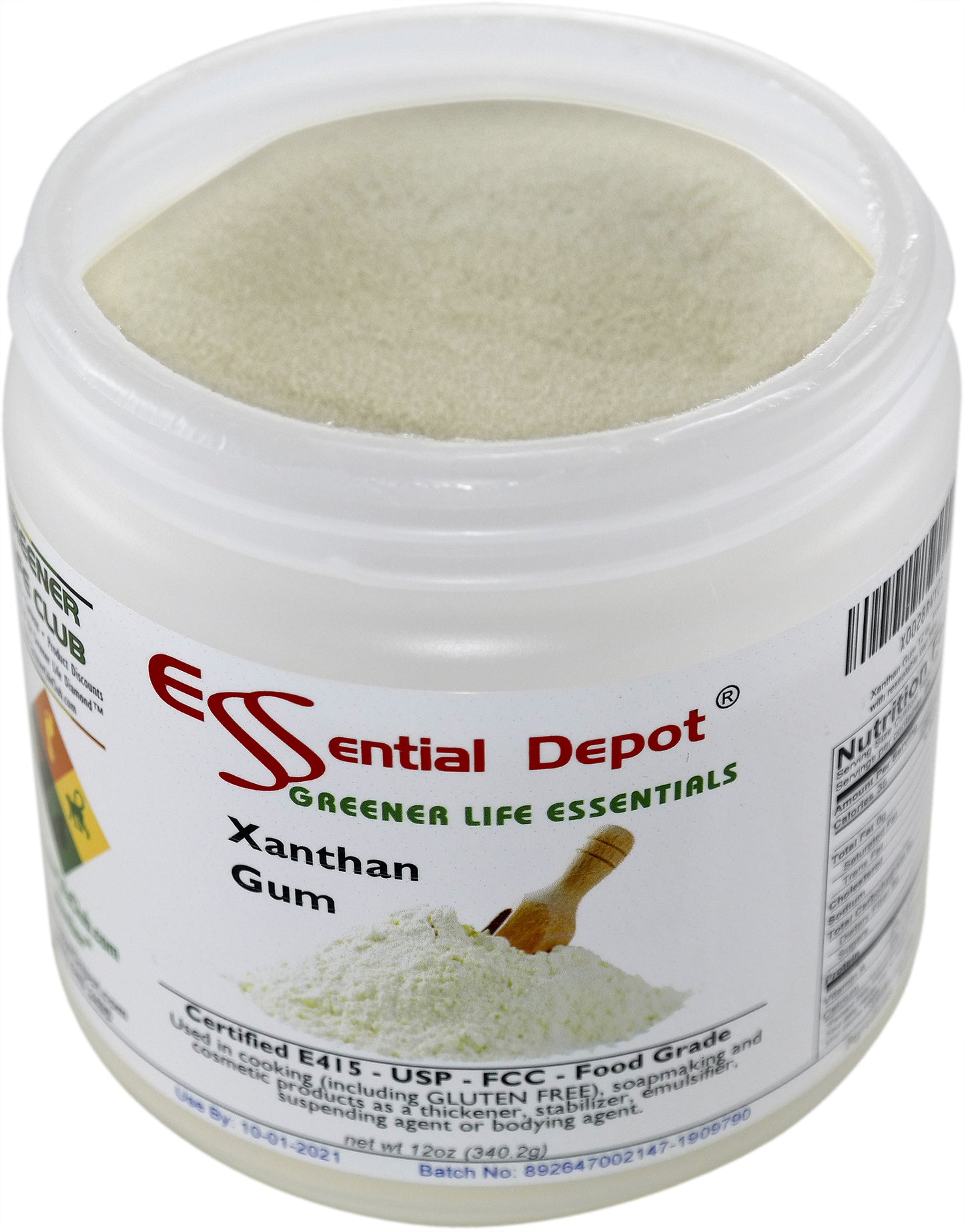 Xanthan Gum - 12 oz - E415 - USP - FCC - Food Grade - Fine Powder
