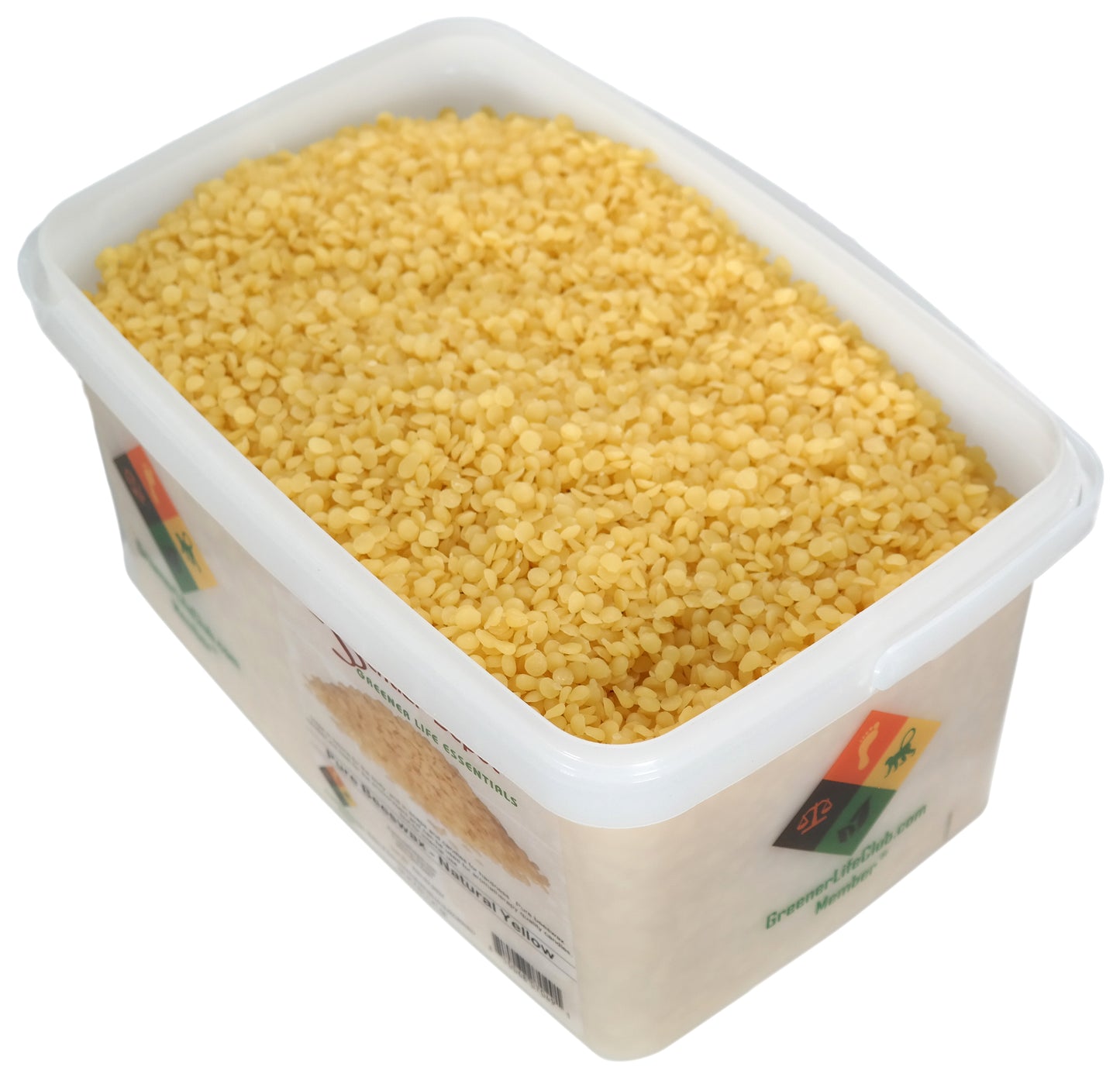 Bees Wax - Yellow- Pastilles or Pearls - No Additives - No Bleach - Twice Filtered - 4 lbs  - FREE US SHIPPING