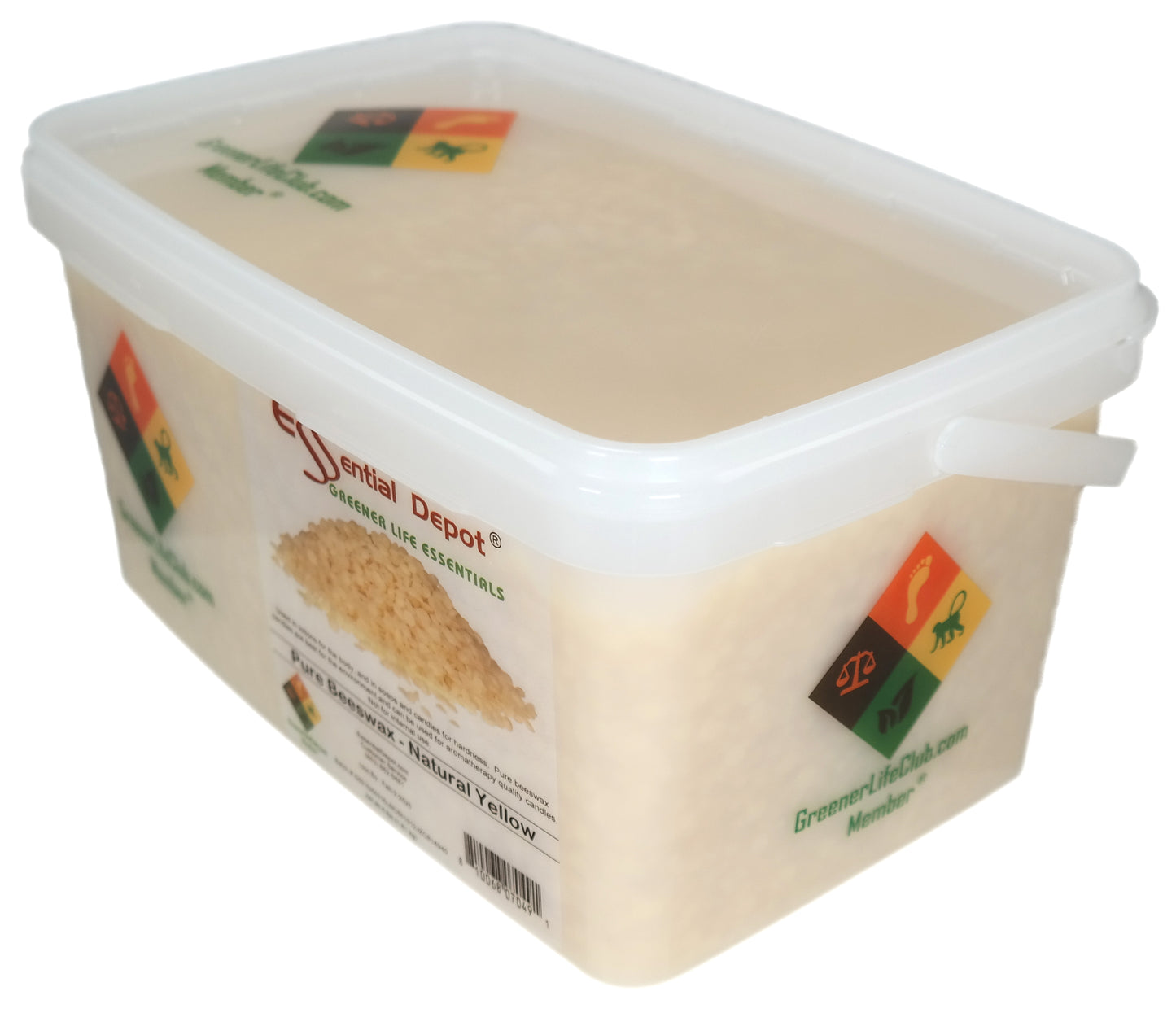 Bees Wax - Yellow- Pastilles or Pearls - No Additives - No Bleach - Twice Filtered - 4 lbs  - FREE US SHIPPING