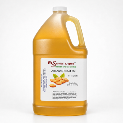 Almond Sweet Oil - 1 Gallon (8 lbs) - Food Grade - Non GMO - No Additives