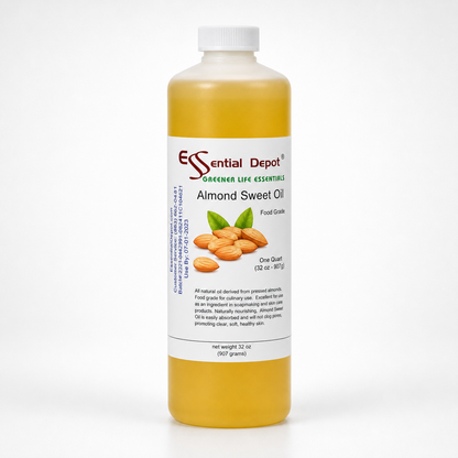 Almond Sweet Oil - 1 Quart - Food Grade - Non GMO - No Additives