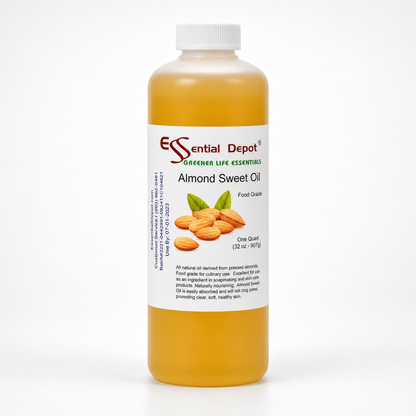 Almond Sweet Oil - 1 Quart - Food Grade - Non GMO - No Additives