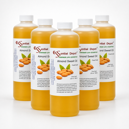 Almond Sweet Oil - 5 Quarts (5 x 32 oz) - Food Grade - Non GMO - No Additives
